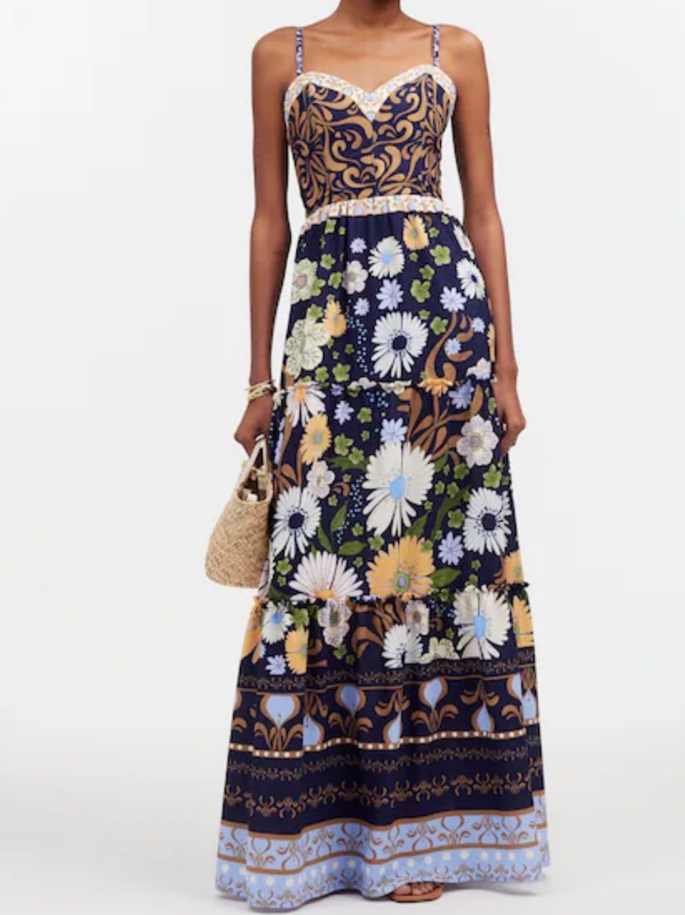 Agua Bendita Suzie Floral Maxi Dress